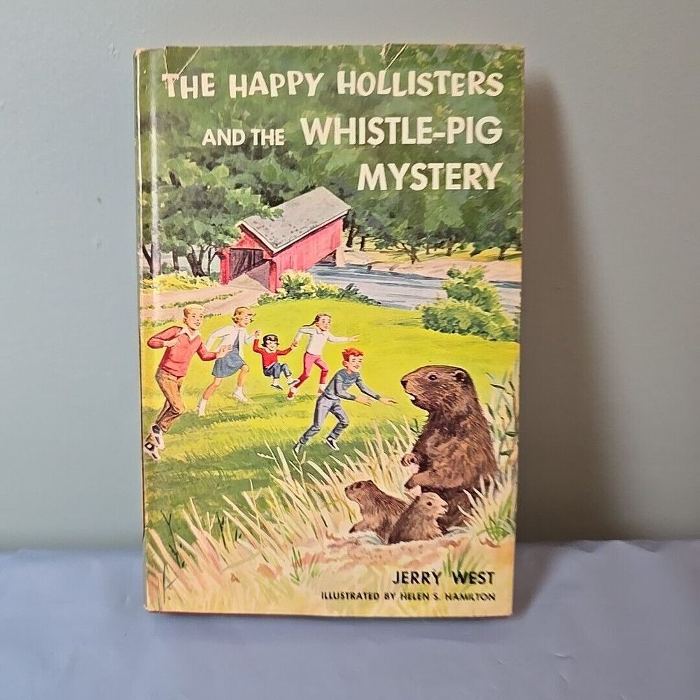 VINTAGE The Happy Hollisters and the The Whistle-Pig Mystery Book Jerry West